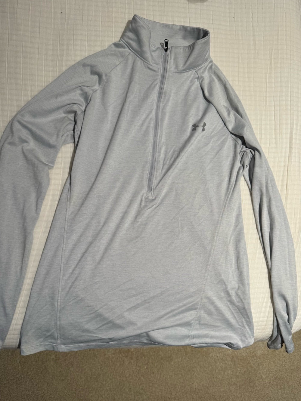 Under Armour Men's Light Gray Quarter-Zip Performance Jacket